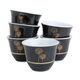 طقم فناجين قهوة عربي بورسلان السيف غاليري، 12 قطعة - اسود ذهبي product image 2
