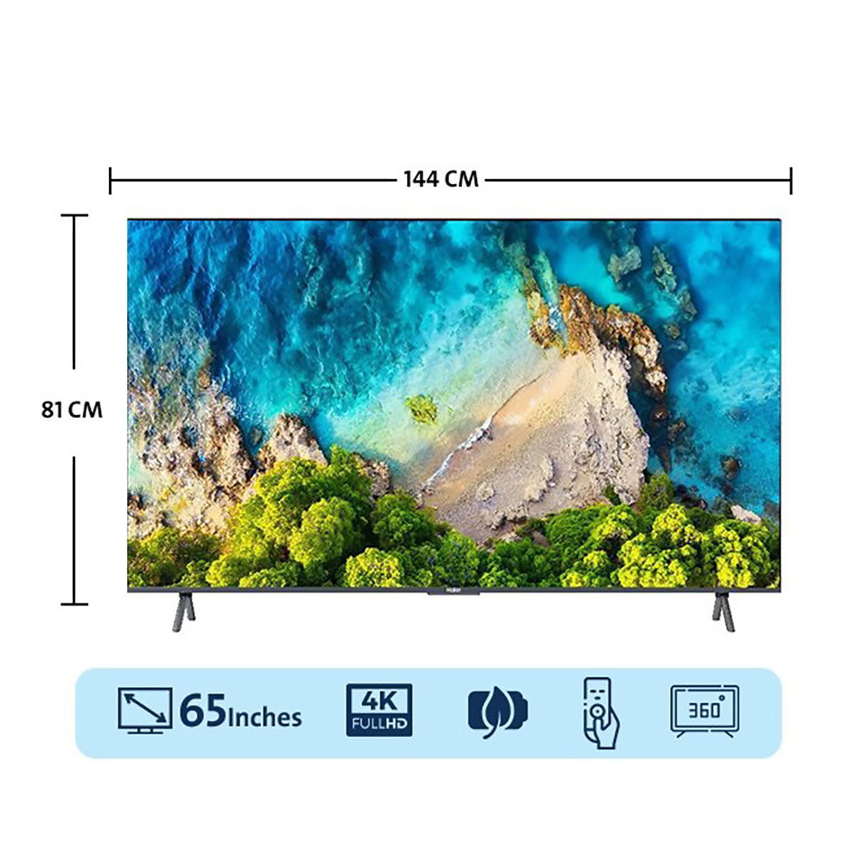 Nikai UHD65SLED Smart TV, 65 Inch, UHD, 4K, Android - Black product image 3