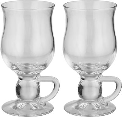PASABAHCE Glass Coffee Cup Set, 270ml, 2 Pieces - Clear product image 1