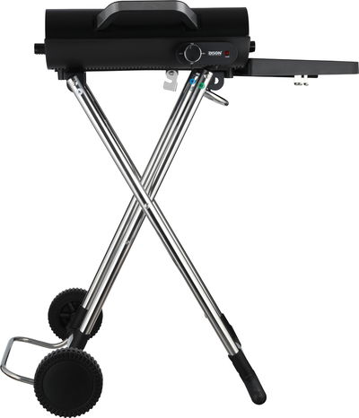 Edison RO928-K Stainless Steel Portable Electric Grill, 1830-2180 Watts, Stand, Wheels, 240°C - Black Silver product image 7