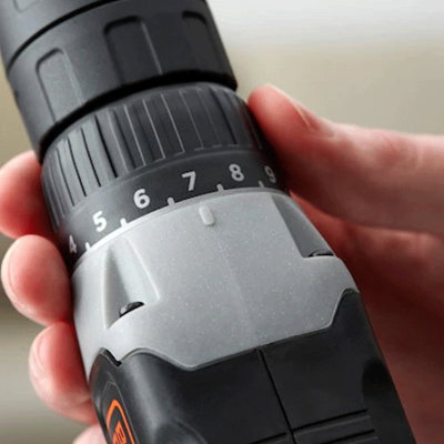 مثقاب لا سلكي بلاك اند ديكر، 400 ملي امبير، 18 فولت، 600 لفة في الدقيقة، BCD001C1-GB - اسود برتقالي product image 6
