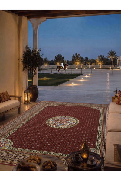 سجادة أفراح بوليستر سجادتي، 160×230 سم، نقشة بهاء الأحمر - احمر product image 3