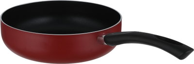 Mr.Cook Deep Teflon Frying Pan, 26 cm, Black Handle - Red product image 2