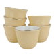 Al Saif Gallery ceramic Arabic coffee cups set, 12 pieces - golden yellow product image 2