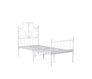 سرير حديد مفرد، 100×90×190 سم - ابيض product image 2