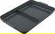 Excellent Houseware Wooden Cutting Board with Plastic Tray, 2-Piece - Dark Grey Wood product image 2