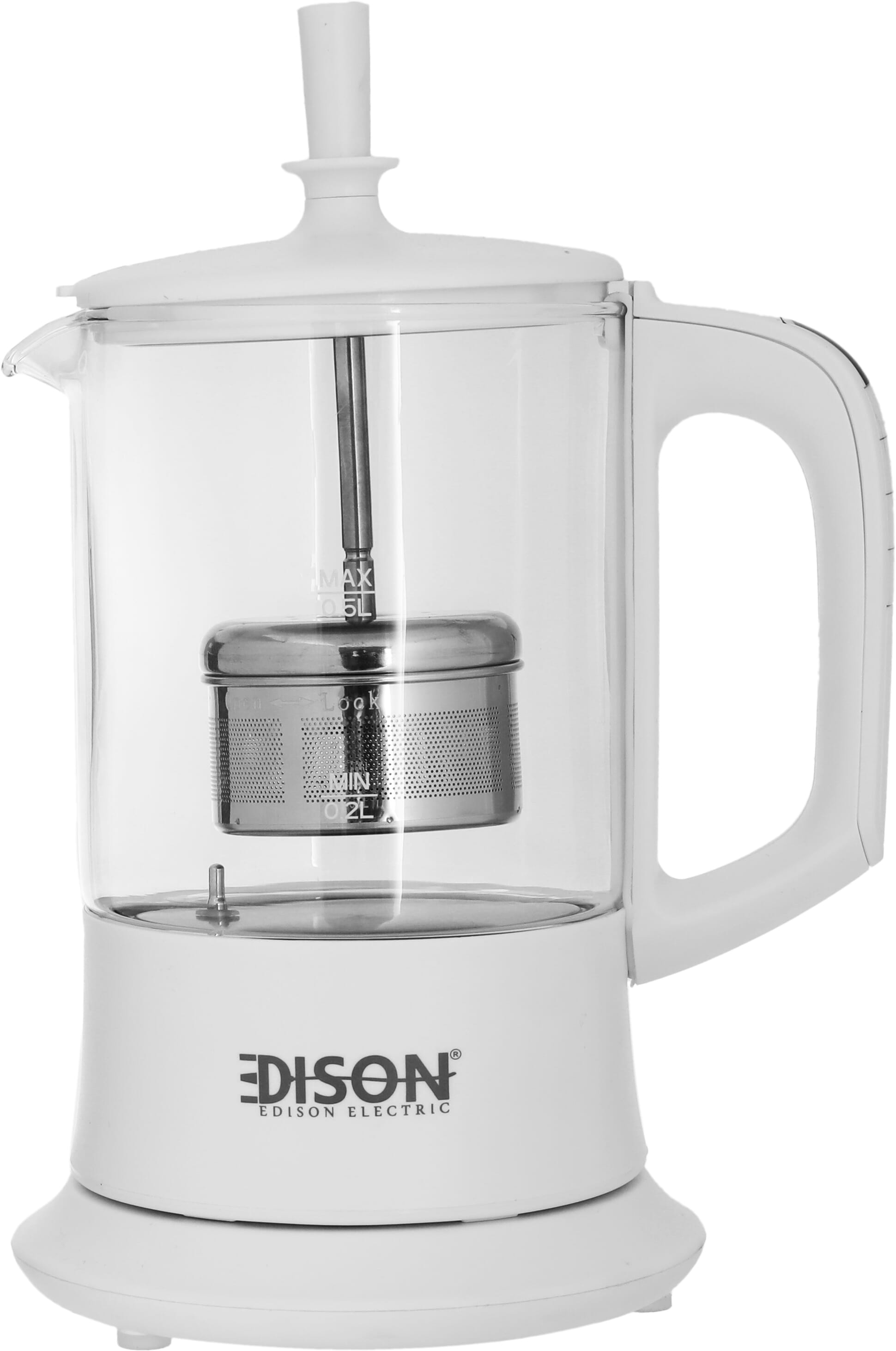 Edison Kettle And Tea Maker, Glass, 0.5L, 1100W - White product image
