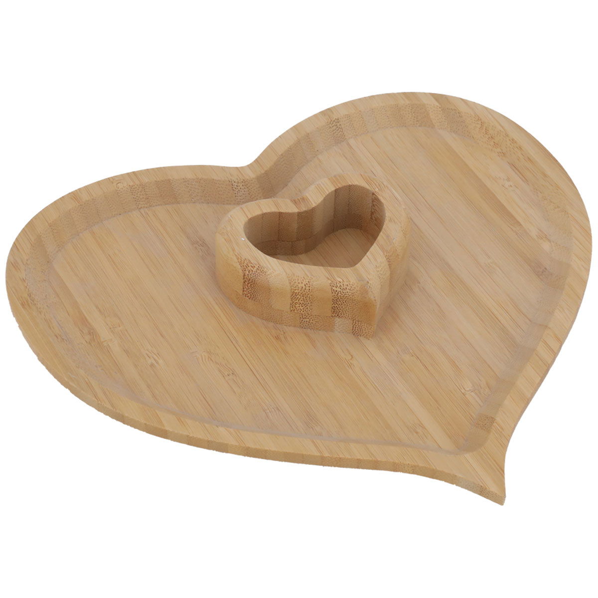 Al Saif Gallery Wooden Serving Plate, Heart - Wooden product image