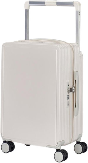 شنطة سفر بولي كربونات ليمرا، 20 بوصة، 4 عجلات، حركة بزاوية 360 درجة، PC1217-5 - كريمي product image