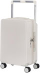 شنطة سفر بولي كربونات ليمرا، 20 بوصة، 4 عجلات، حركة بزاوية 360 درجة، PC1217-5 - كريمي product image 1
