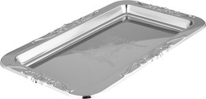 طقم تقديم تمرية المها استيل سيف بلص، 5 قطع، 26x16x2 سم - فضي product image 2