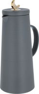 Al Saif Gallery Royal 8 thermos crescent lid, 1 liter, glass inner container, plastic outer shell - dark gray product image 3