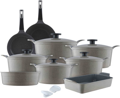 Neo Flame Extrema Granite Cookware Set, 14 Pieces - Beige product image 2