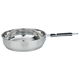طاوة استيل بيد سليكون روكي، 28 سم - فضي product image 1
