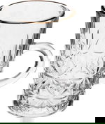 Al Saif Gallery Max Glass Tea Bialat Set, 6 Pieces, Glass Handle, Golden Line - Transparent product image 2