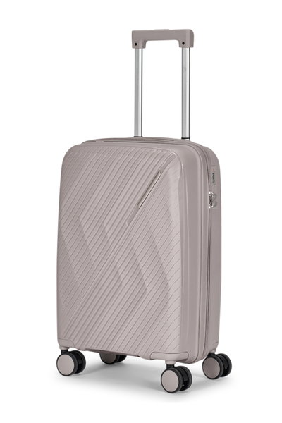 طقم شنط سفر بولي بروبيلين ليمرا، 3 مقاسات، 4 عجلات، بزاوية 360 درجة، LMA-PP519 - بيج product image 4