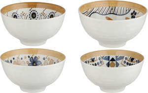 طقم زبادي بورسلان السيف غاليري، 11.5 سم، 4 قطع - متعدد الألوان product image