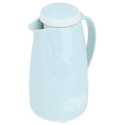 Helios Thermos, 1 liter, tree pattern, thermal glass inner case, pressure - sky blue product image 3