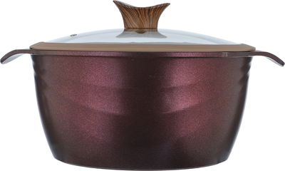 طقم قدور جرانيت تيتانيوم نيوكلاين، 10 قطع، غطاء زجاج - احمر غامق product image 10