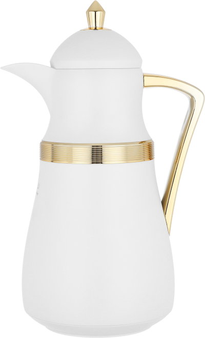طقم ترامس نجد السيف غاليري، 1/1 لتر، حافظة داخلية زجاج حراري - أبيض ذهبي product image 7