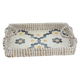 Al Saif Gallery wicker tofareya, 37 x 27 x 5 cm, rectangle, blue-beige pattern product image 2