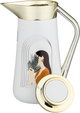 Al-Saif Gallery Al-Huda Stainless Steel Thermos, 1 Liter, Gold Handle, Push Button - White product image 5