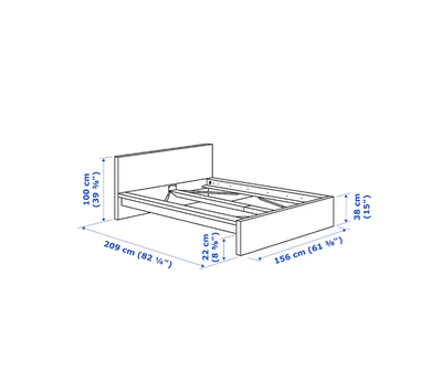 سرير حديد، 35×140×200 سم - خشب ام دي افي product image 3