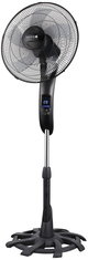 Dots TFS1664K46 Pedestal Fan, 16 Inch, 60W, 3 Speeds, LED, 12 Hours, Remote Control - Black product image 1