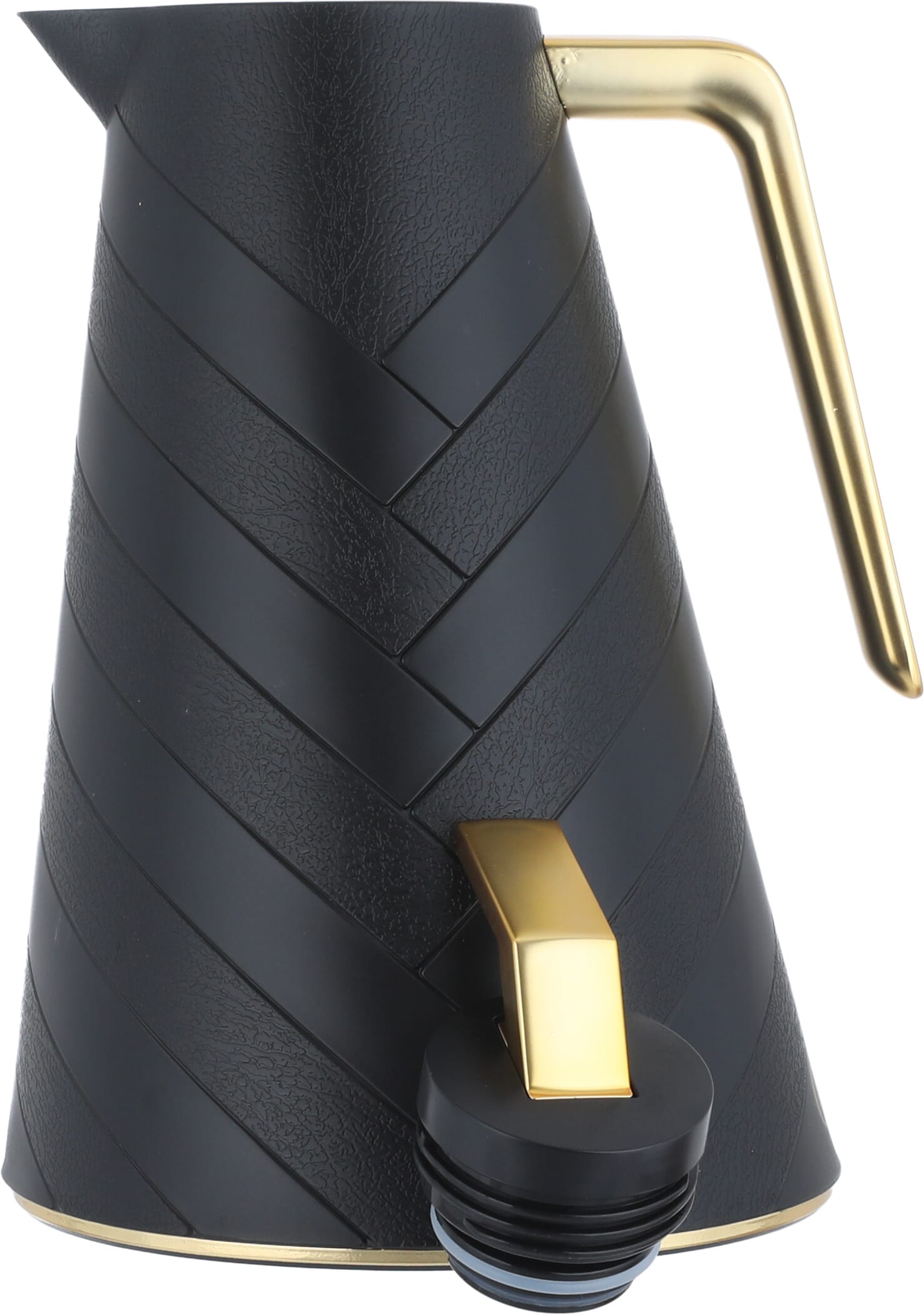 ترمس جلوري، 1 لتر، حافظة داخلية زجاج - أسود product image 3