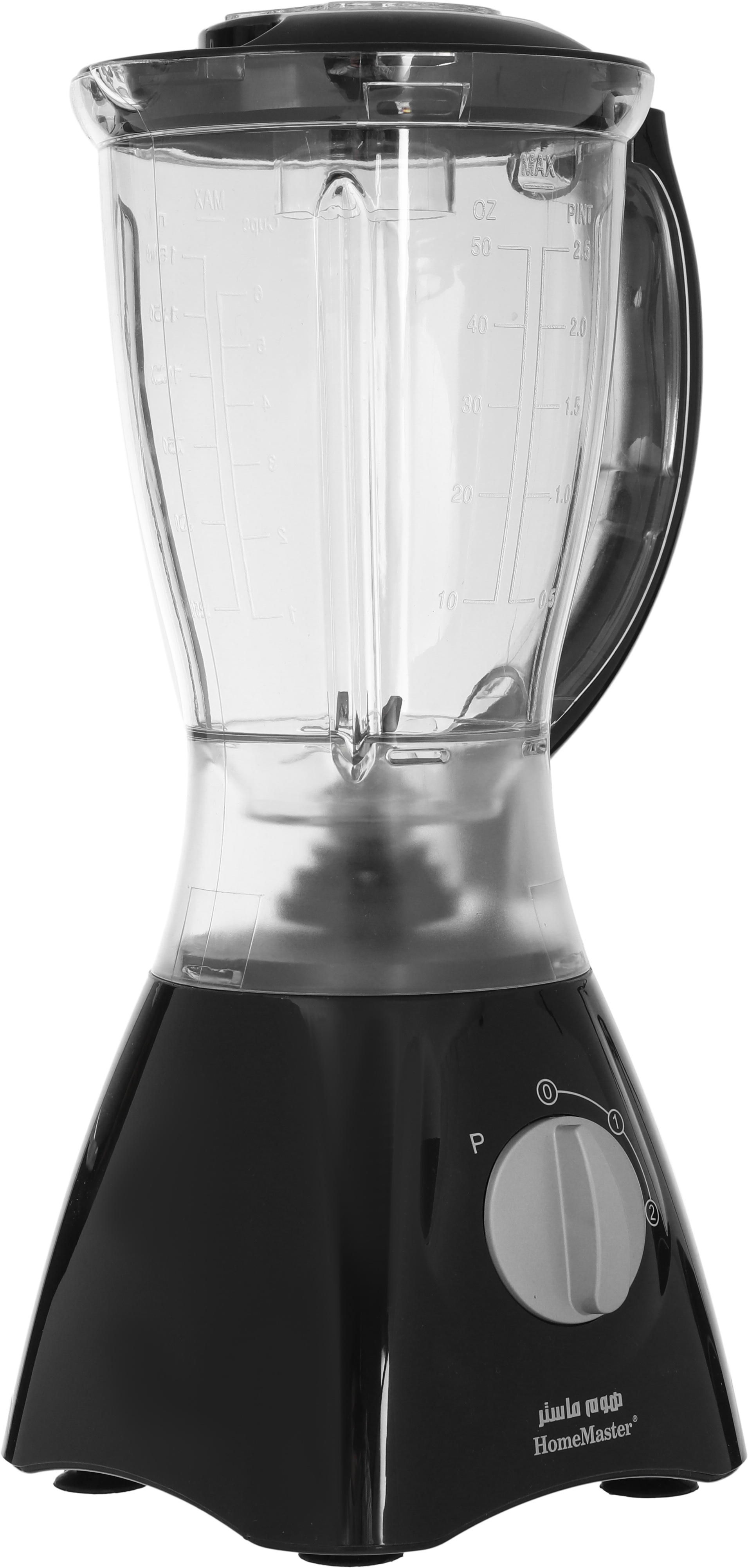 Home Master Electric Blender, 350 Watt, 1.5 Liter, 2 Speeds, 4 Blades, Grinder, HM-446 - Black product image 2