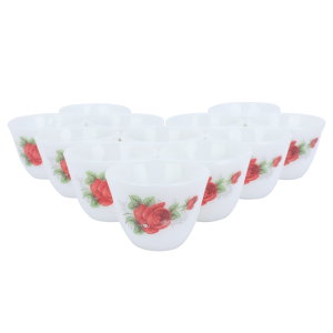 طقم فناجين قهوة عربي بورسلان السيف غاليري، 12 قطعة - روز product image
