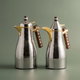 Alsaif Gallery Falwah Thermos Set, 2 Pieces, 1/1 Liter, Glass inner container, Stainless Steel Body - Silver product image 1