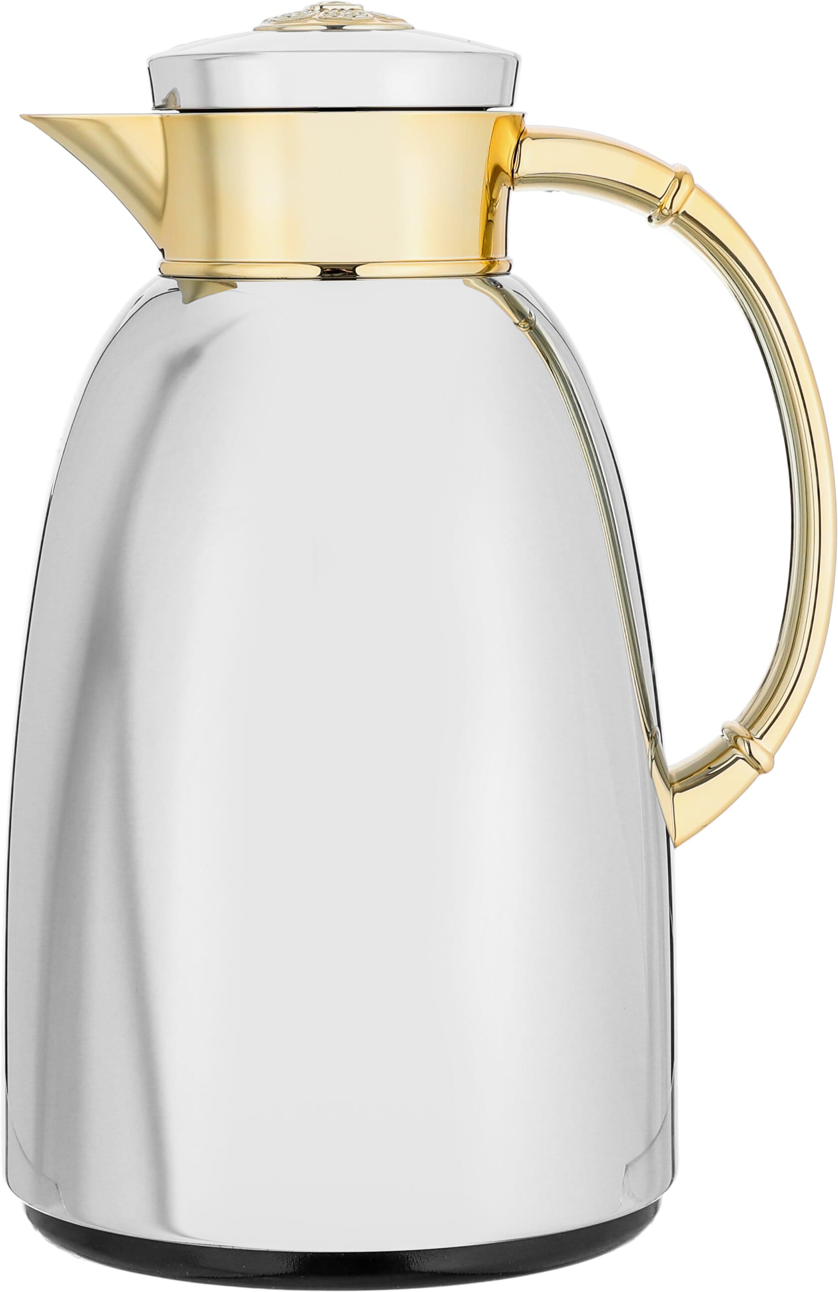 Al Saif Gallery Yatooq thermos, 1.3 liters, glass inner container, plastic outer shell - silver product image