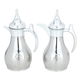 Al Saif Gallery Haila Thermos set, 1.2/1.2 litres, transparent handle, two pieces, steel inner case, steel outer case - silver product image 1