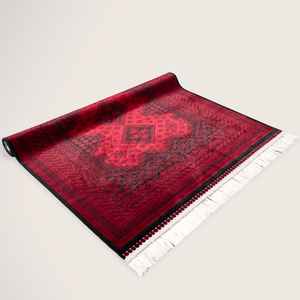 سجادة بولي بروبيلين سجادتي، 160×230 سم، نقش خان محمدي - أحمر product image 2