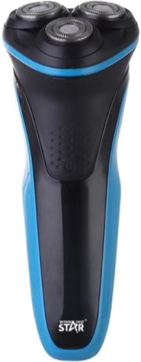 Winning Star ST-5680 Beard Trimmer and Shaver, 8W, 90-Minute Run, Waterproof - Black/Blue product image