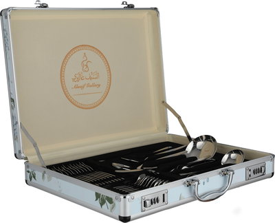 طقم ادوات مائدة ستانلس ستيل السيف غاليري, 72 قطعة - فضي ذهبي product image 3