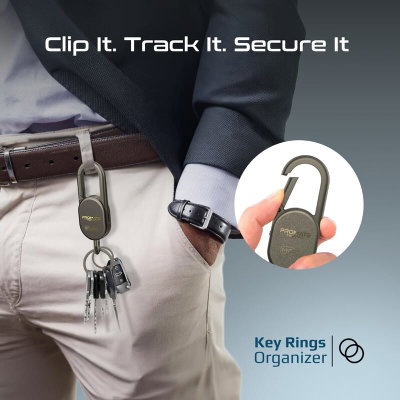 Promate Tagchain Bluetooth Keychain, 100mAh, Supports Apple Find My, Bluetooth Connectivity, IP67 Water Resistance - Brown product image 6