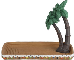 صحن تقديم بلاستيك مقوى السيف غاليري، 20x12.5x16 سم، مستطيل، شكل نخلة - متعدد الألوان product image