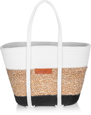 Al Saif Gallery wicker thermos bag, 50 x 30 cm - white product image 2