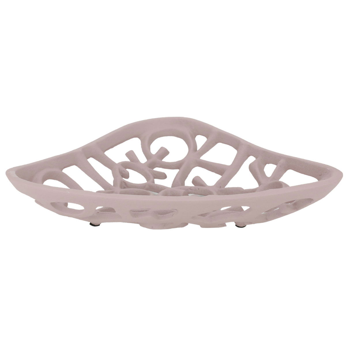 صحن تقديم معدن السيف غاليري، 30X30X6 سم - وردي product image