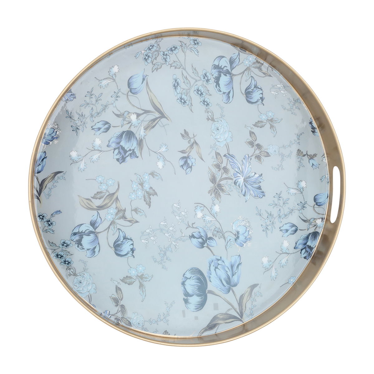 Al Saif Gallery Steel Serving Tray, 51X51X6 Cm - Gold product image