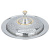 Al Saif Gallery Gozy Steel Serving Plate, 35 cm - Silver product image 2