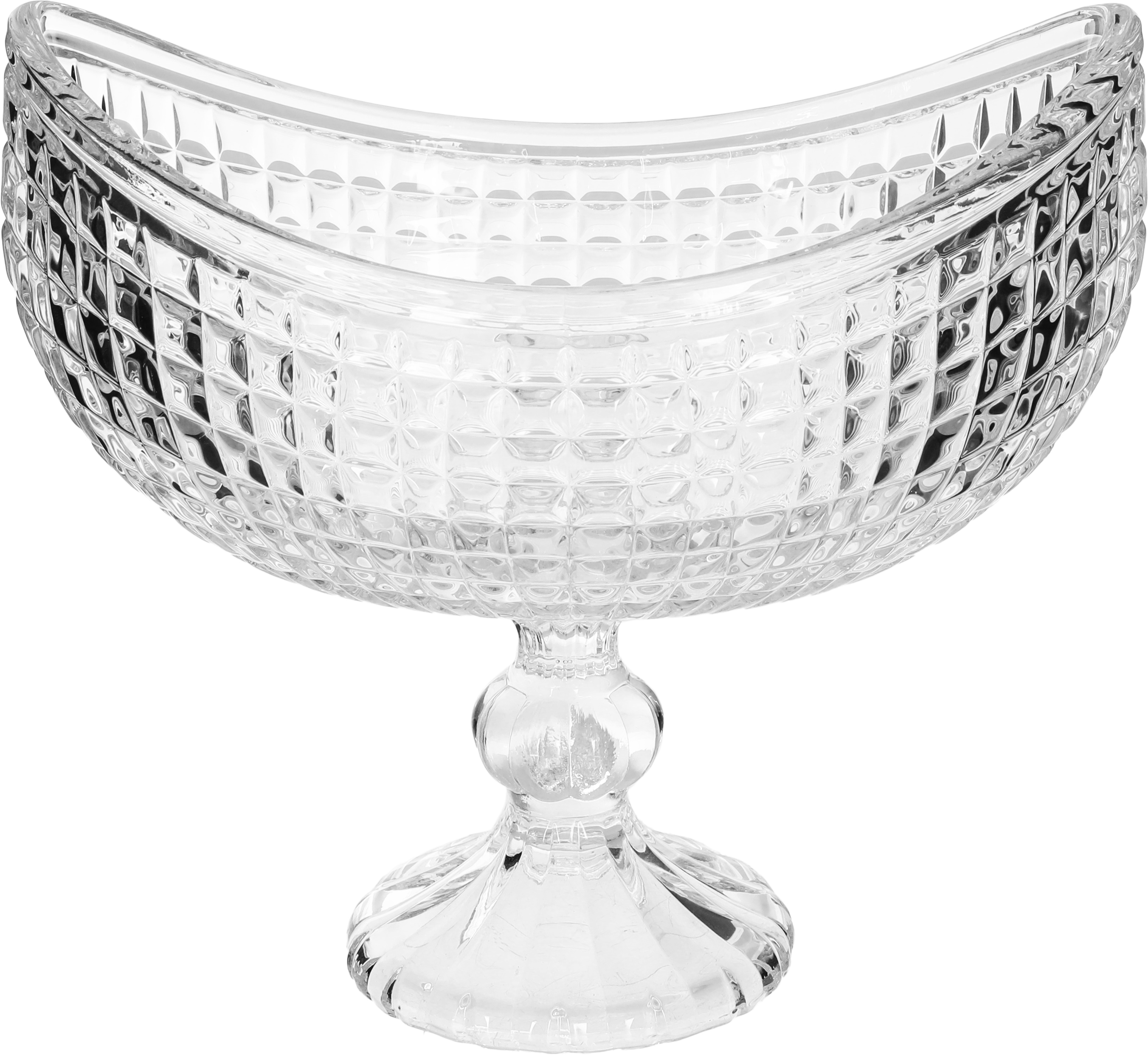 صحن تقديم كريستال السيف بلص، 26×16×23.5 سم - شفاف product image