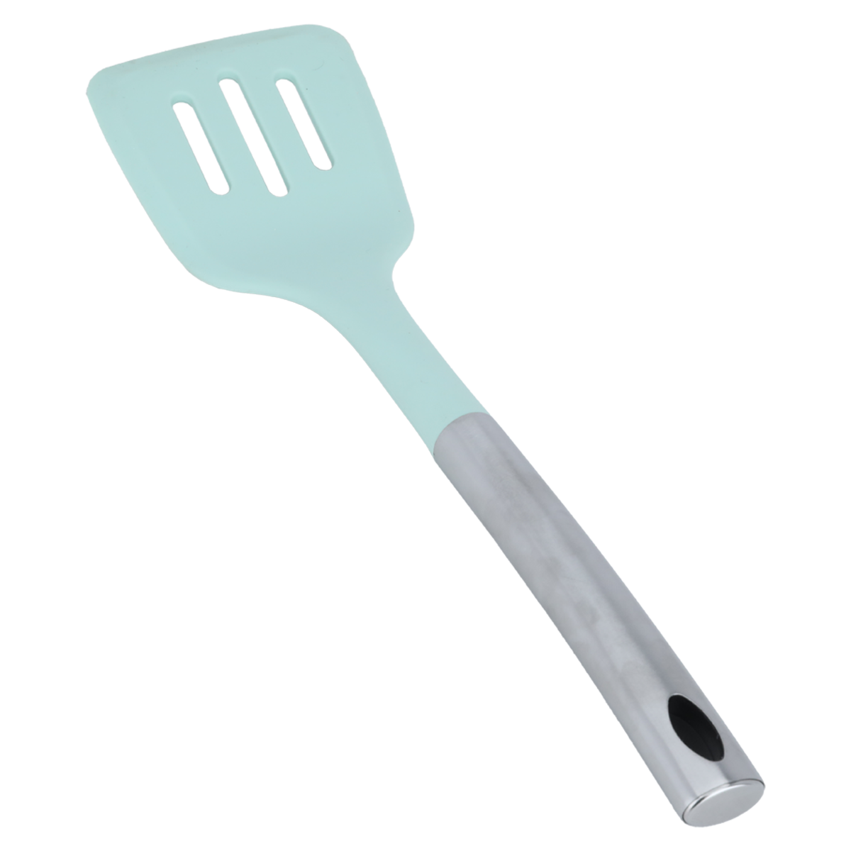 Al Saif Gallery Silicone Serving Spoon, Steel Handle - Green product image 1