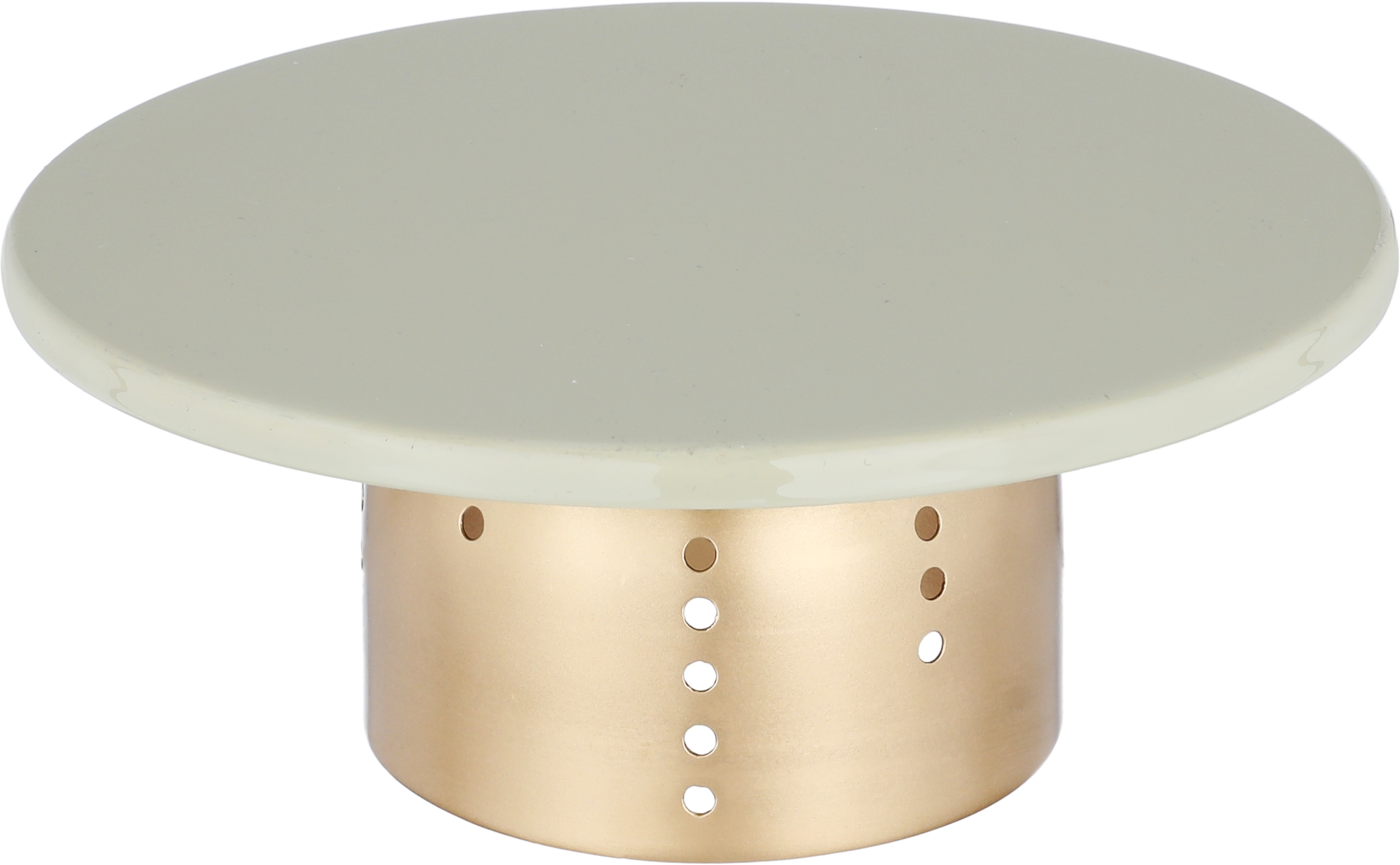 Al Seif Gallery Gold Cake Stand with Base, 21x21x8 cm - Beige product image 2