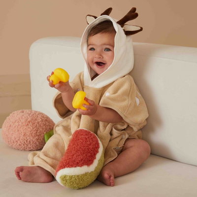 كابا لاطفال كورال فليس ريفي، 55×55 سم - بيج product image 3