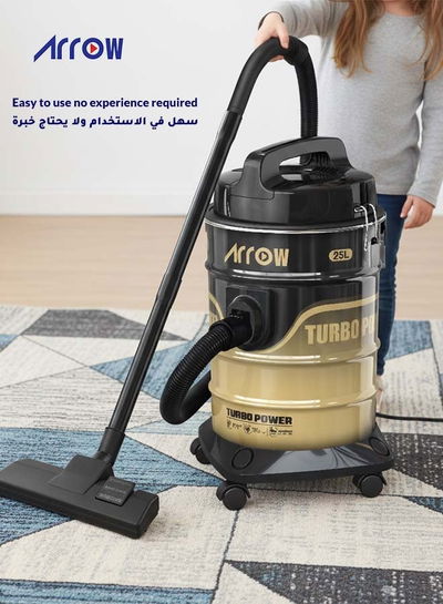 مكنسة برميل ارو، بقوة 2200 واط، 25 لتر، RO-25VSY - اسود ذهبي product image 7