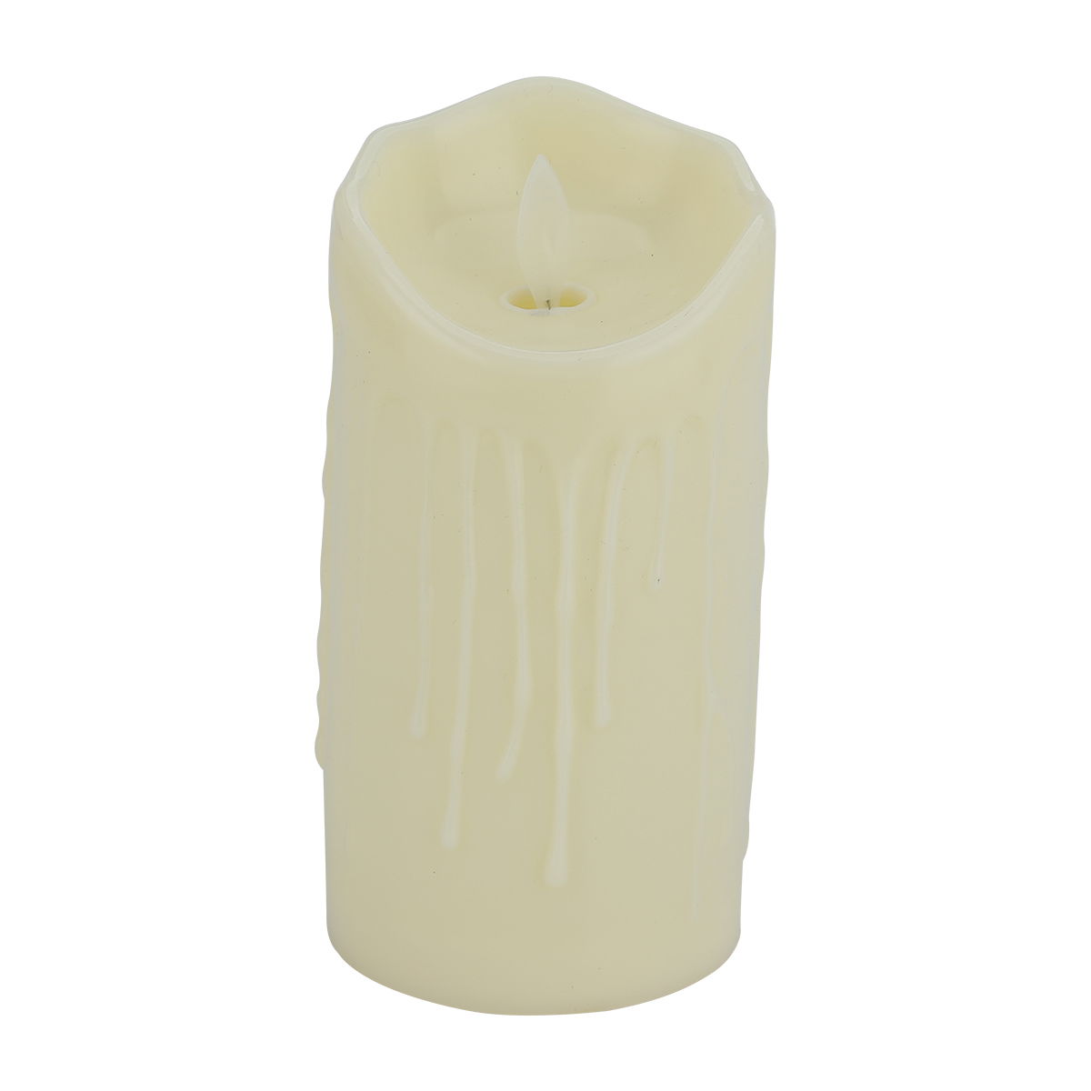 Al Saif Gallery Plastic Glow Candle, 7.5x12.5 cm, Small - Cream product image 1