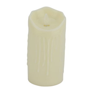 Al Saif Gallery Plastic Glow Candle, 7.5x12.5 cm, Small - Cream product image